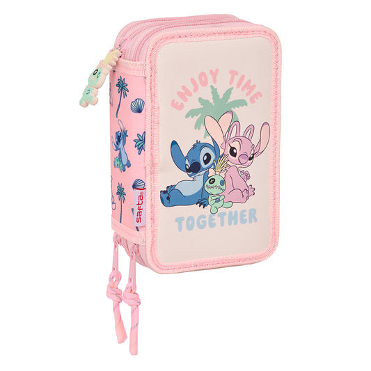 Astuccio Triplo 37pz Stitch "Beach"