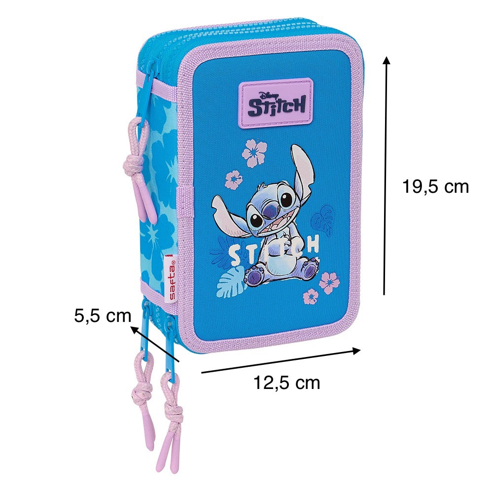 Astuccio Triplo 36pz Stitch "Hawaii"