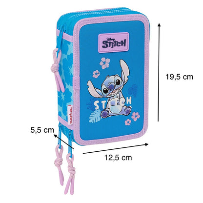 Astuccio Triplo 36pz Stitch "Hawaii"